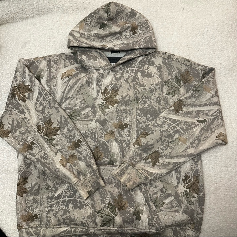 Abercrombie white camo hoodie size L
